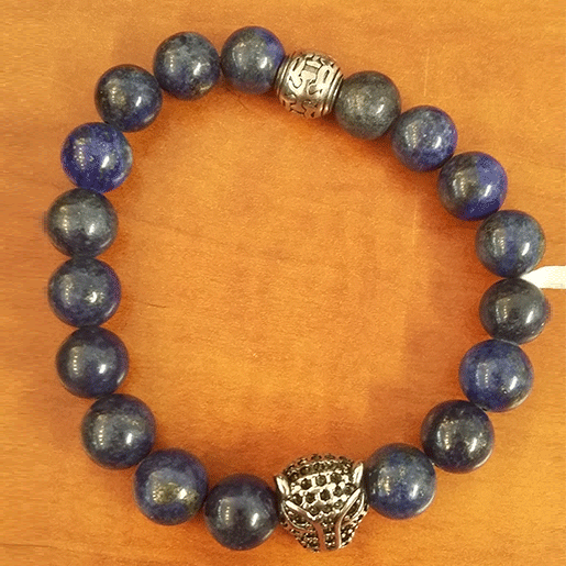 bracelet lapis lazuli pour homme
