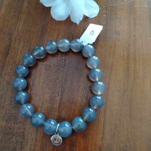 bracelet calcite bleue 10mm