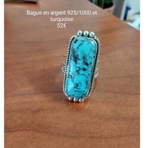 bague turquoise GM