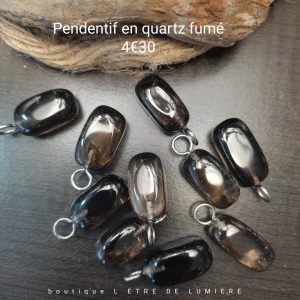 Pendentif en quartz fumé