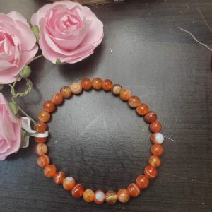 Bracelet en cornaline 8mm