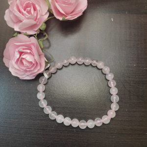 Bracelet en quartz rose en 8mm