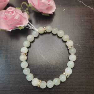 Bracelet en calcite verte