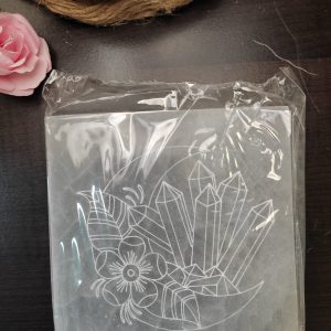 Plaque en sélénite minéraux