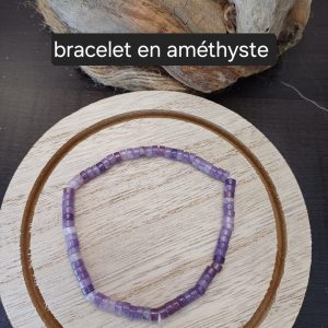 Bracelet en améthyste fin