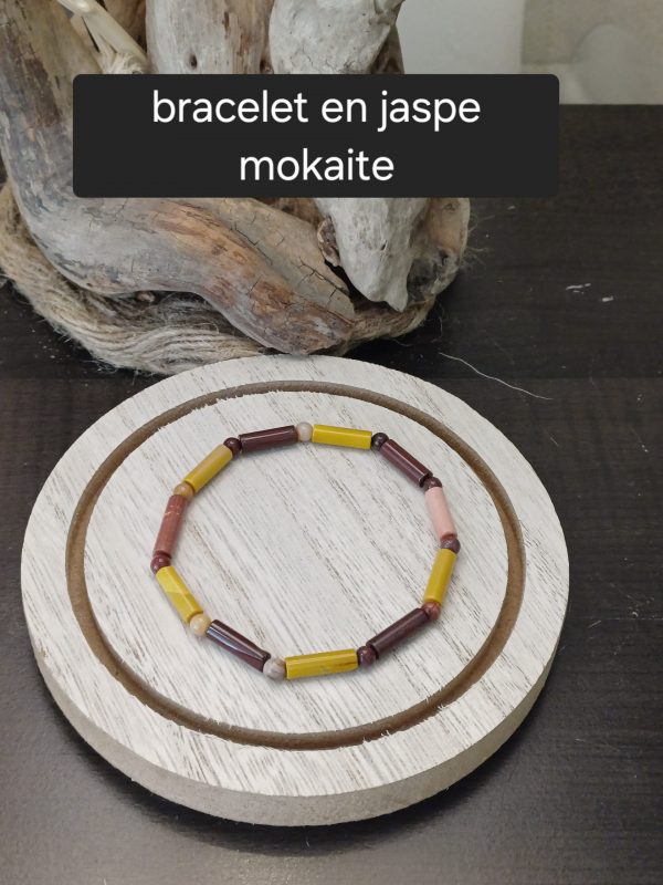 bracelet en jaspe mokaite