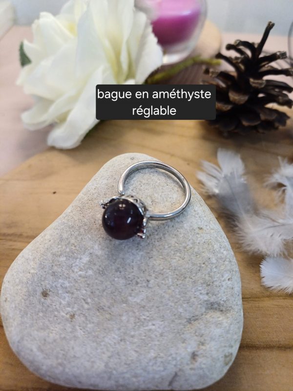 Bague en améthyste